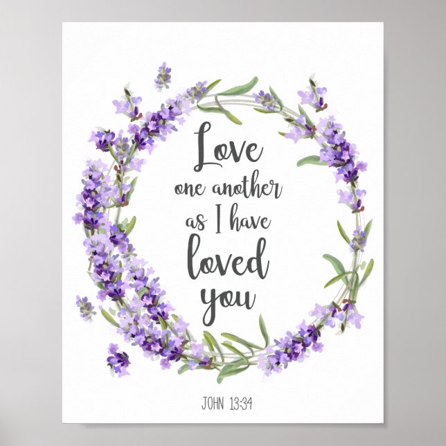 Poster Bible Verse Amour Un Autre Décor (Devant)