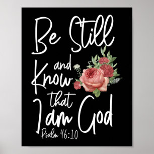 Poster Bible Verse Soyez Toujours Et Sachez Que Je Suis D