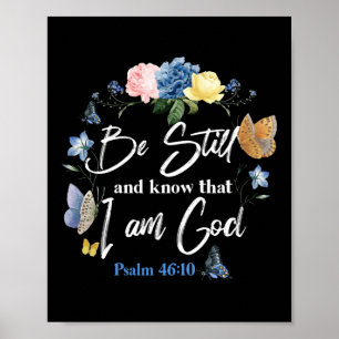 Poster Bible Verse Soyez Toujours Et Sachez Que Je Suis D