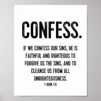 Poster Bible Verset Typographie Imprimer Christian 1 Jean