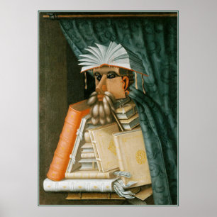 Poster Bibliothécaire par Giuseppe Arcimboldo
