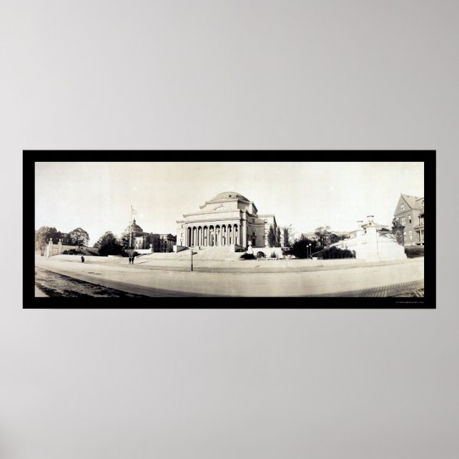 Poster Bibliothèque de l'Université Columbia Photo 1902 (Devant)