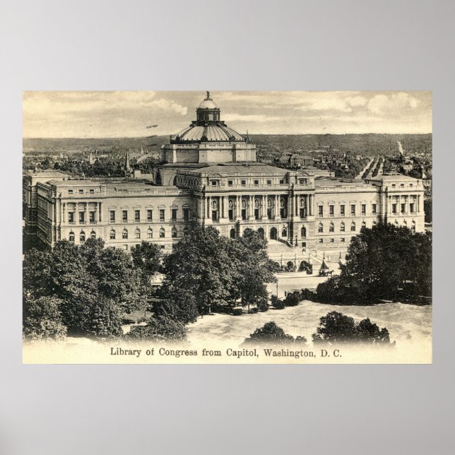 Poster Bibliothèque du Congrès, Washington DC, 1912 Vinta (Devant)