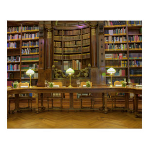 Poster Bibliothèque historique antique