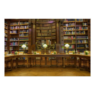 Poster Bibliothèque historique antique