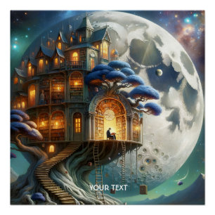 Poster Bibliothèque Imaginaire Cute Boy Moon