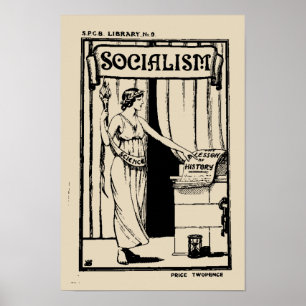 Poster Bibliothèque SPGB No 9 Socialism (1920)