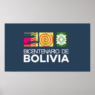 Poster bicentenario de Bolivia