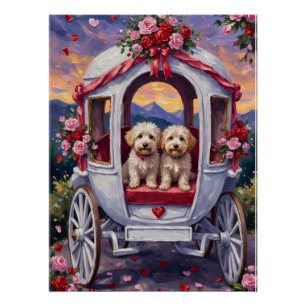 Poster Bichon Frise Chien Saint-Valentin