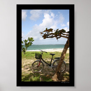Poster Bicyclette contre l'arbre