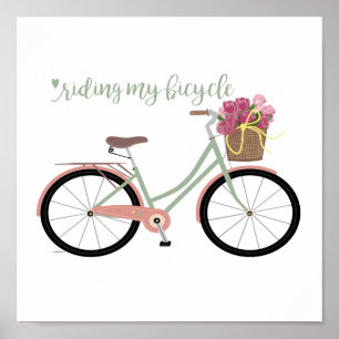 Poster Bicyclette de croiseur de plage