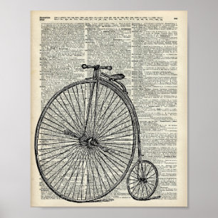 Poster Bicyclette de quart de penny de penny