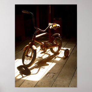 Poster Bicyclette d'enfant à l'ancienne minoterie