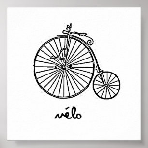 POSTER BICYCLETTE VINTAGE