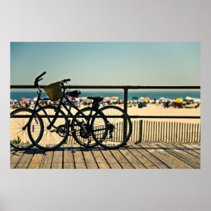 Poster Bicyclettes sur la promenade