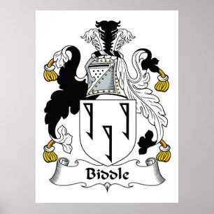 Poster Biddle Family Crest
