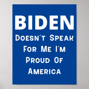 Poster Biden - Fier De L'Amérique