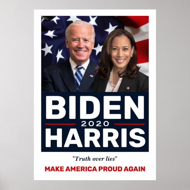 Poster Biden Harris 2020 photo de campagne collective (Devant)