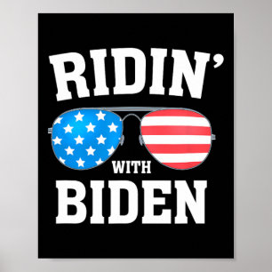 Poster Biden Kamala Harris 2024 - Ridin' With - Libéral
