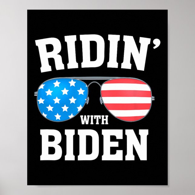 Poster Biden Kamala Harris 2024 - Ridin' With - Libéral (Devant)