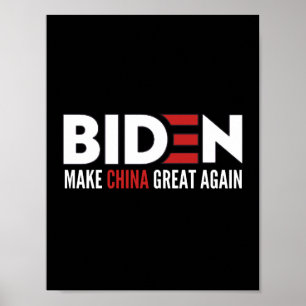 Poster biden Make China Great Again
