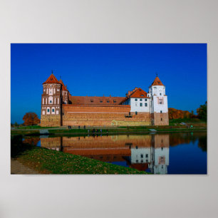 Poster Biélorussie Б е л р у с Château de Mir          