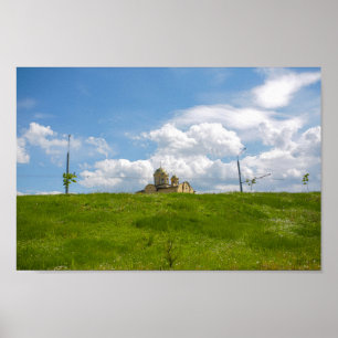Poster Biélorussie Église cathédrale du minimalisme de Gr