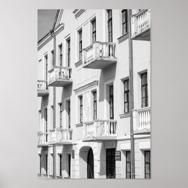 Poster Biélorussie Grodno Cityscape (Devant)