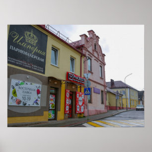Poster Biélorussie Slonim Ville Vue ville Architecture