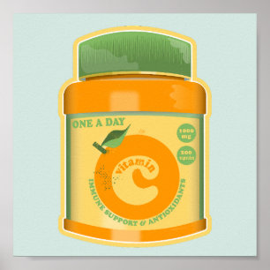 Poster Bien-être vitamine C