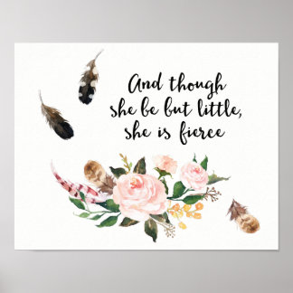 Poster Bien qu'elle soit mais petite, elle est fière