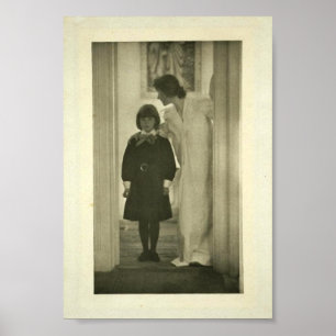 Poster Bienheureux Art Toi Parmi Les Femmes, Vintage vers