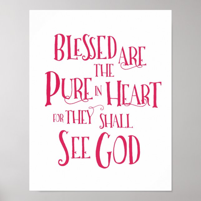 Poster Bienheureux sont l'affiche Pure in Heart (Devant)