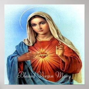 Poster Bienheureux tirage Mary