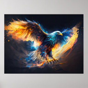 Poster Bientôt Eagle Artwork Fire And Ice