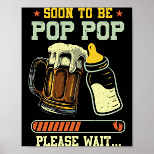 Poster Bientôt futur papa en 2025 Annonce de grossesse