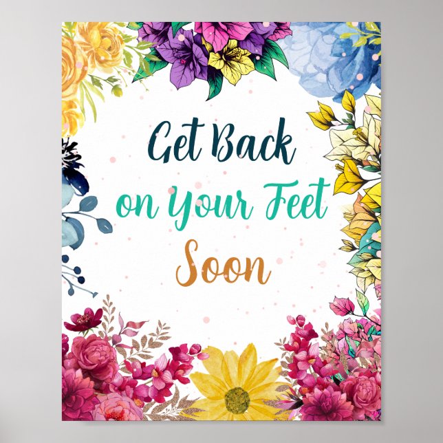 poster bientôt giltter get well (Devant)