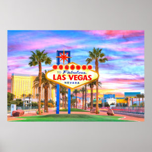 Poster Bienvenue À Fabulous Las Vegas, Nevada