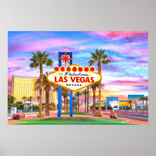 Poster Bienvenue À Fabulous Las Vegas, Nevada (Devant)
