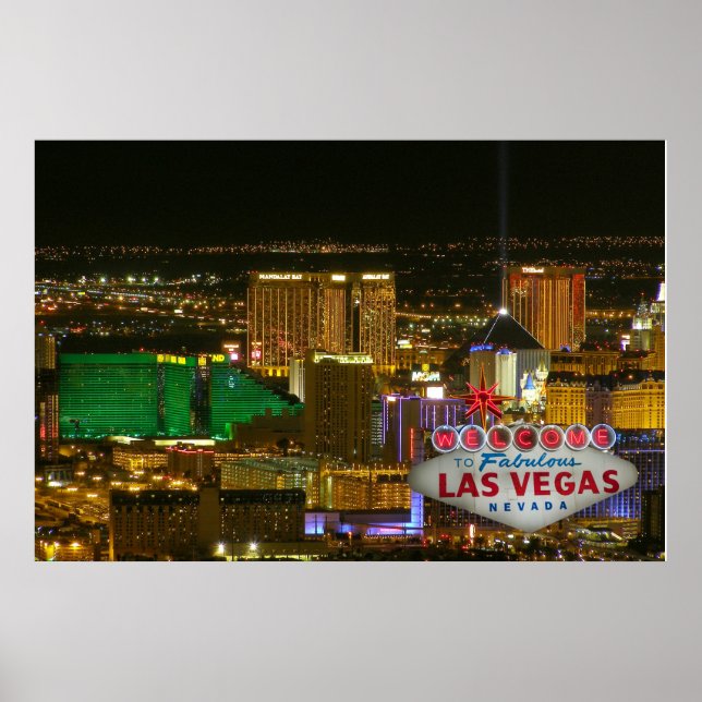 Poster Bienvenue à Fabulous Las Vegas, Nevada (Devant)