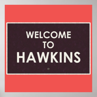 Poster Bienvenue à Hawkins