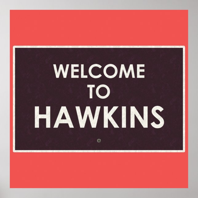 Poster Bienvenue à Hawkins (Devant)
