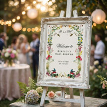 Bienvenue à la Baby Shower Jardin Floral Colibri
