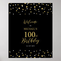 Bienvenue à la fête d'anniversaire de 100 ans avec