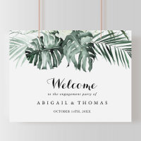 Bienvenue à la fête de fiançailles Tropical Greene