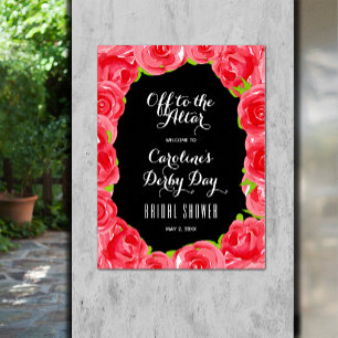 Poster Bienvenue à la Fête des mariées Derby de l'Altar