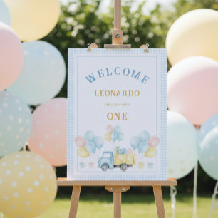 Poster Bienvenue à la fête du premier anniversaire de Dum
