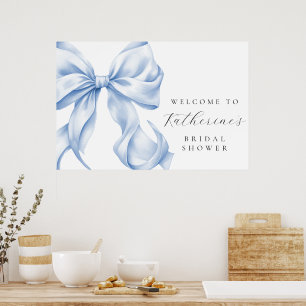 Poster Bienvenue à la fête prénuptiale : Quelque chose de