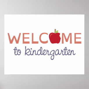 Poster Bienvenue À La Maternelle