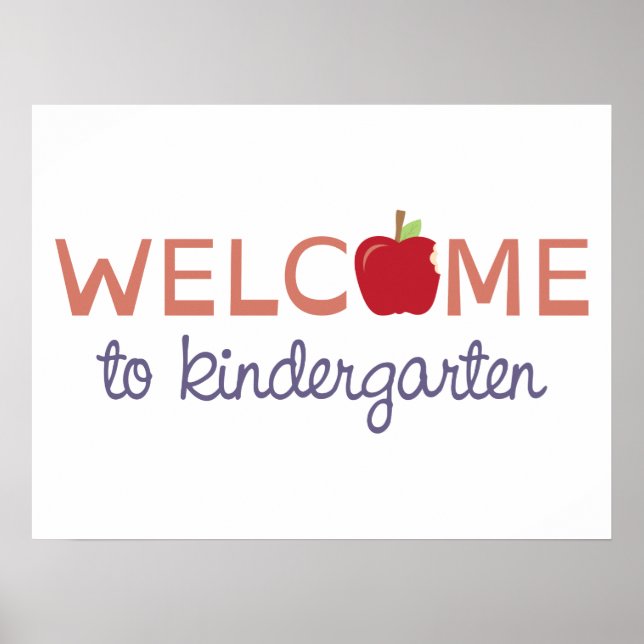 Poster Bienvenue À La Maternelle (Devant)